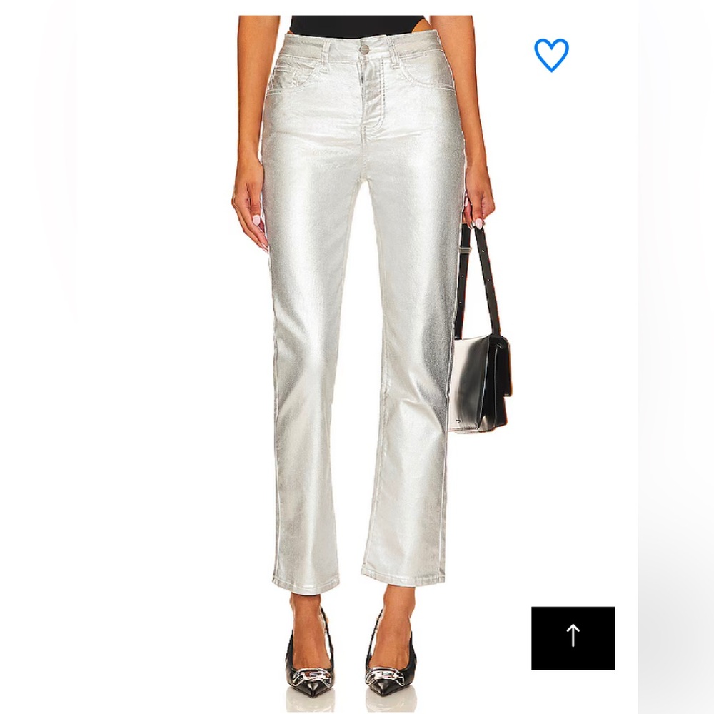 Superdown Regina Metallic Jean Silver